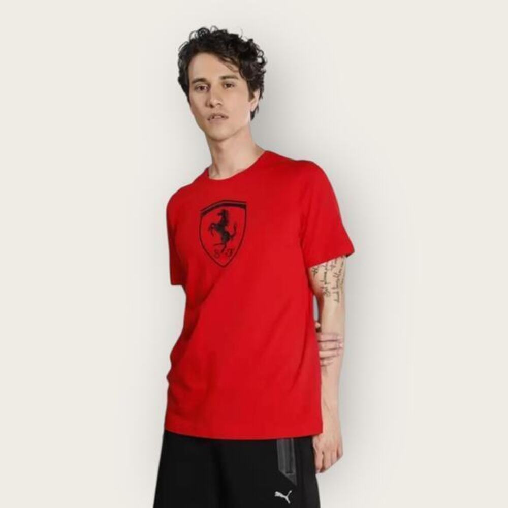 NWT Puma x Scuderia Ferrari Big Shield Logo Racing T-Shirt XXL